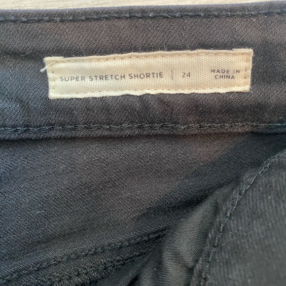 Pacsun Black Super Stretch Shortie Denim Shorts - Picture 4 of 6
